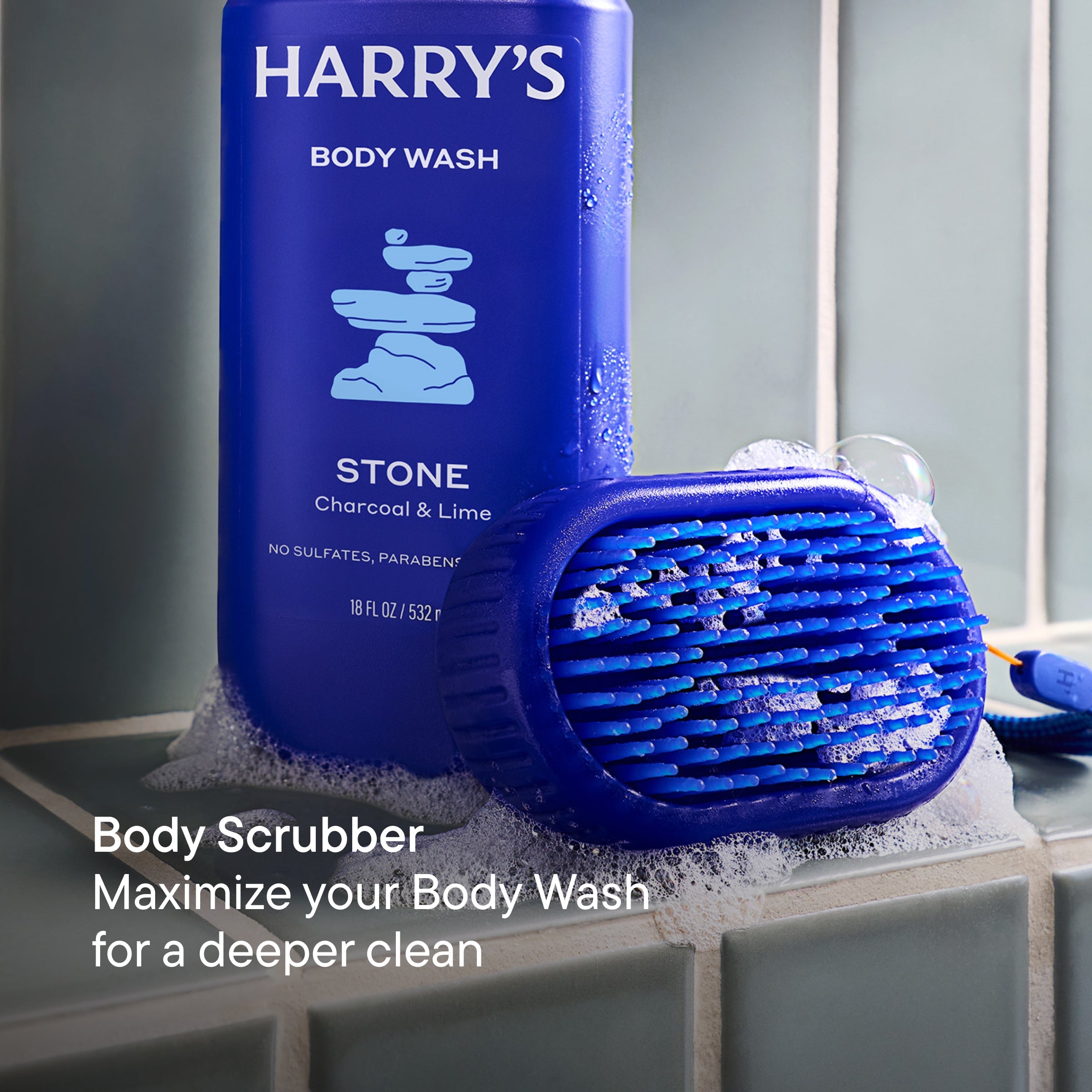 Harry’s 2 In 1 Scalp & Body Scrubber - Razor for Travel